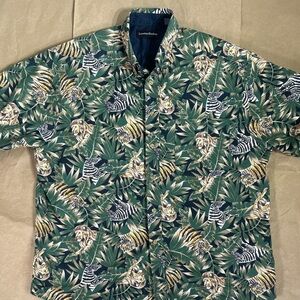 Men’s Lawton Harbor Lion Zebra  print shirt